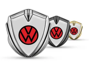 VW 3d Emblema Insignia Diseño Pro Acero Inoxidable 3D